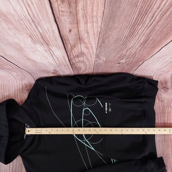 Boxraw Mens Size Small Disciplined Thought Action Oversized Hoodie Black - Picture 15 of 15
